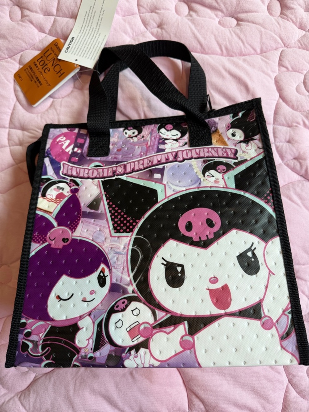 Kuromi Purple Character Tote Lunch Bag by - Picture 2 of 7